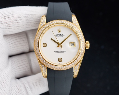 ロレックス［Rolex］デイトジャスト フルダイヤ ラグジュアリー 41MM 2色