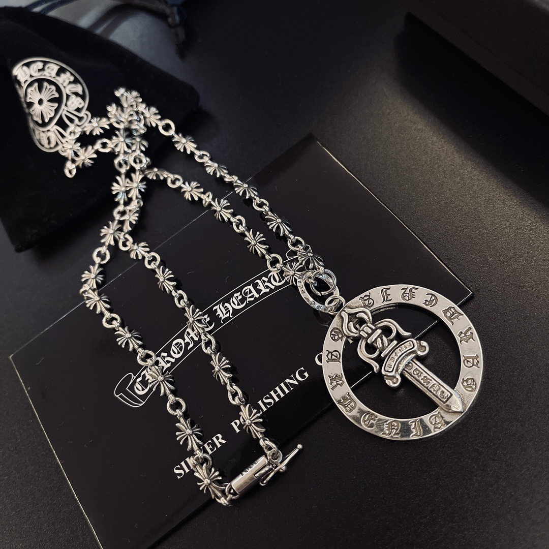 クロムハーツ「Chrome Hearts」シンプルペンダントネックレス - ユニセックス