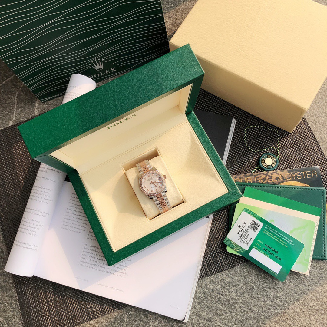 ロレックス「Rolex」デイトジャスト 31MM オイスタースチール＆エバーローズゴールド、ダイヤモンド