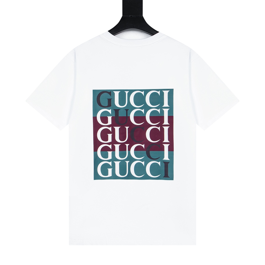 グッチ「Gucci」2025春夏 ダブルプリント ショートスリーブTシャツ