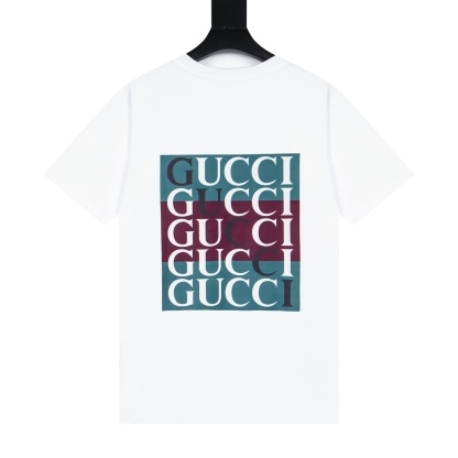 グッチ「Gucci」2025春夏 ダブルプリント ショートスリーブTシャツ