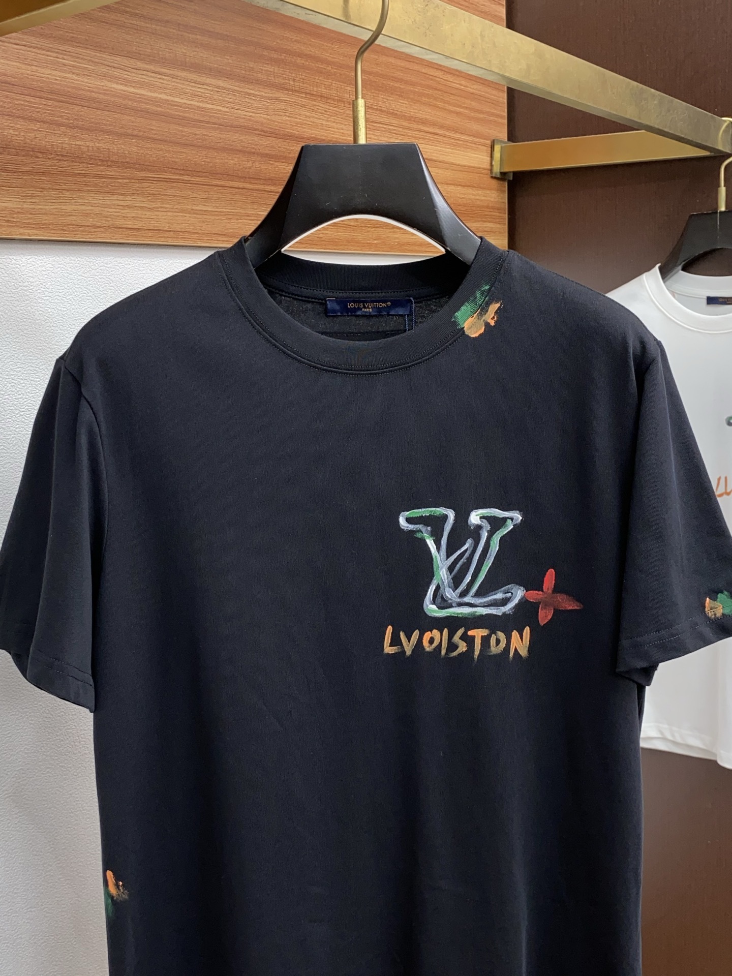 ルイ・ヴィトン「Louis Vuitton」SS25 新工艺モノグラム コットン オーバーサイズ クルーネックTシャツ（メンズ）