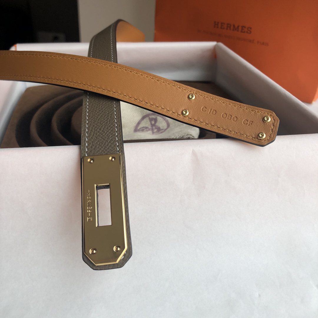 エルメス「Hermès」Kelly 18 ベルト レディース 100CM レザーベルト