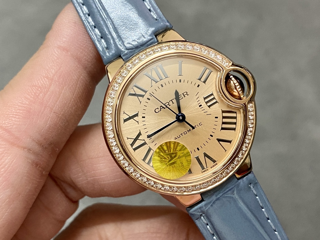 カルティエ［Cartier］バロン ブリュ 33mm 自動巻き