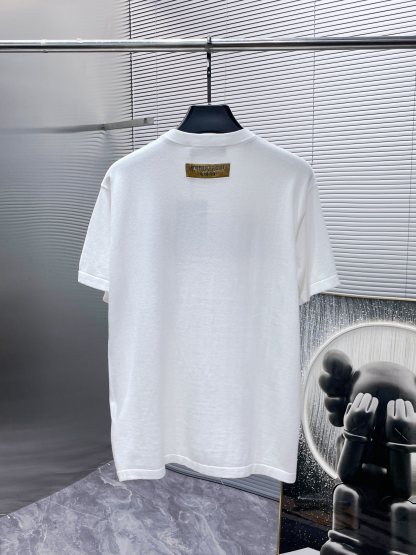 ルイ・ヴィトン「Louis Vuitton」2025SS プレミアム ニット クルーネックTシャツ（メンズ）