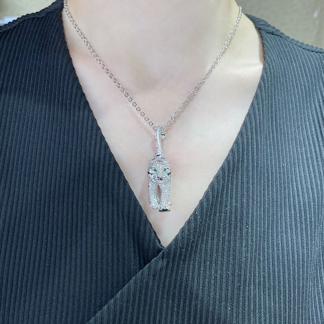 カルティエ「Cartier」パンテール オブ カルティア フルダイヤモンド ネックレス