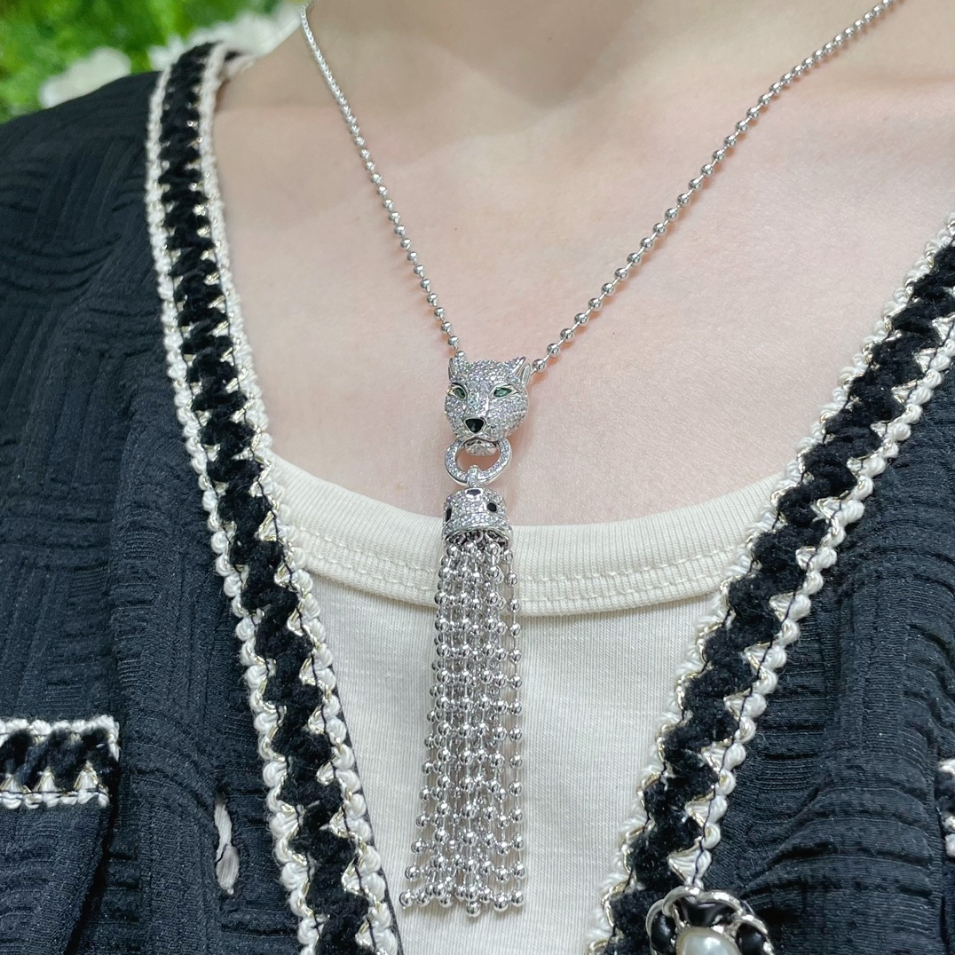 カルティエ「Cartier」パンテール グレイン ネックレス