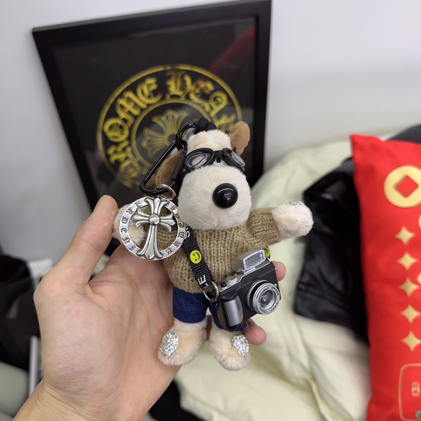 クロムハーツ「Chrome Hearts」バッグチャーム - すべてのトレンドバッグに合わせて、クールでキュートなスタイルを