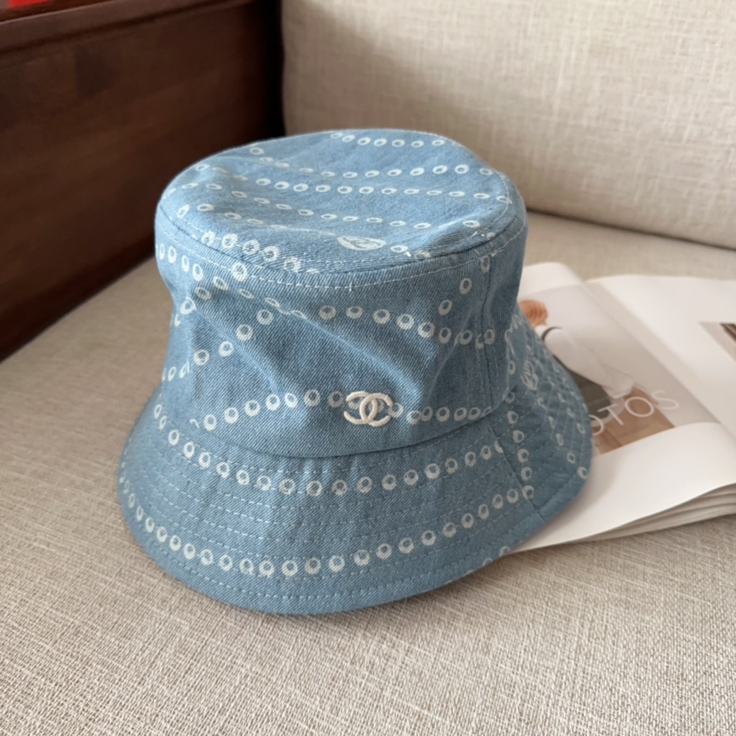 シャネル「Chanel」デニムブルー レトロ ベースボールキャップコレクション
