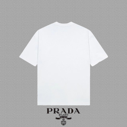プラダ「Prada」ユニセックス プリントTシャツ ショートスリーブ