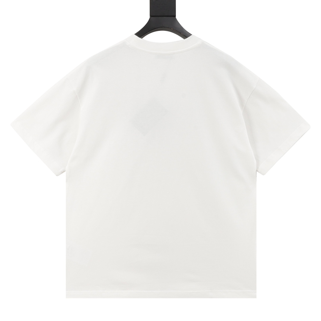 プラダ「Prada」3D ブラッシュド グラフィティ エンブロイダリー Tシャツ