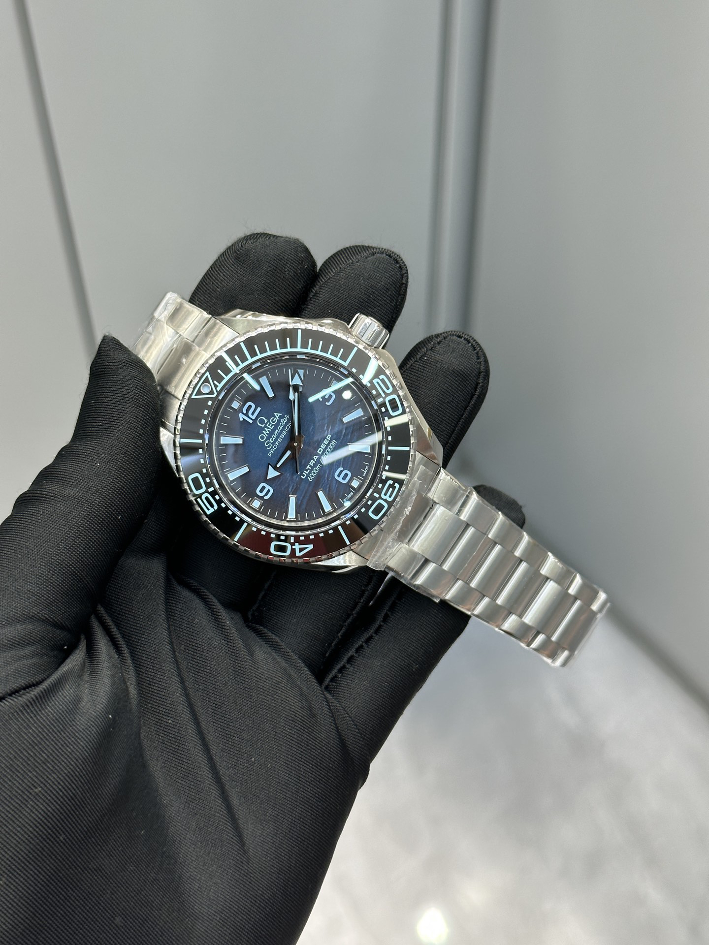 オメガ「Omega」シーマスター プラネットオーシャン "ポセイドン" 45.5mm メンズウォッチ
