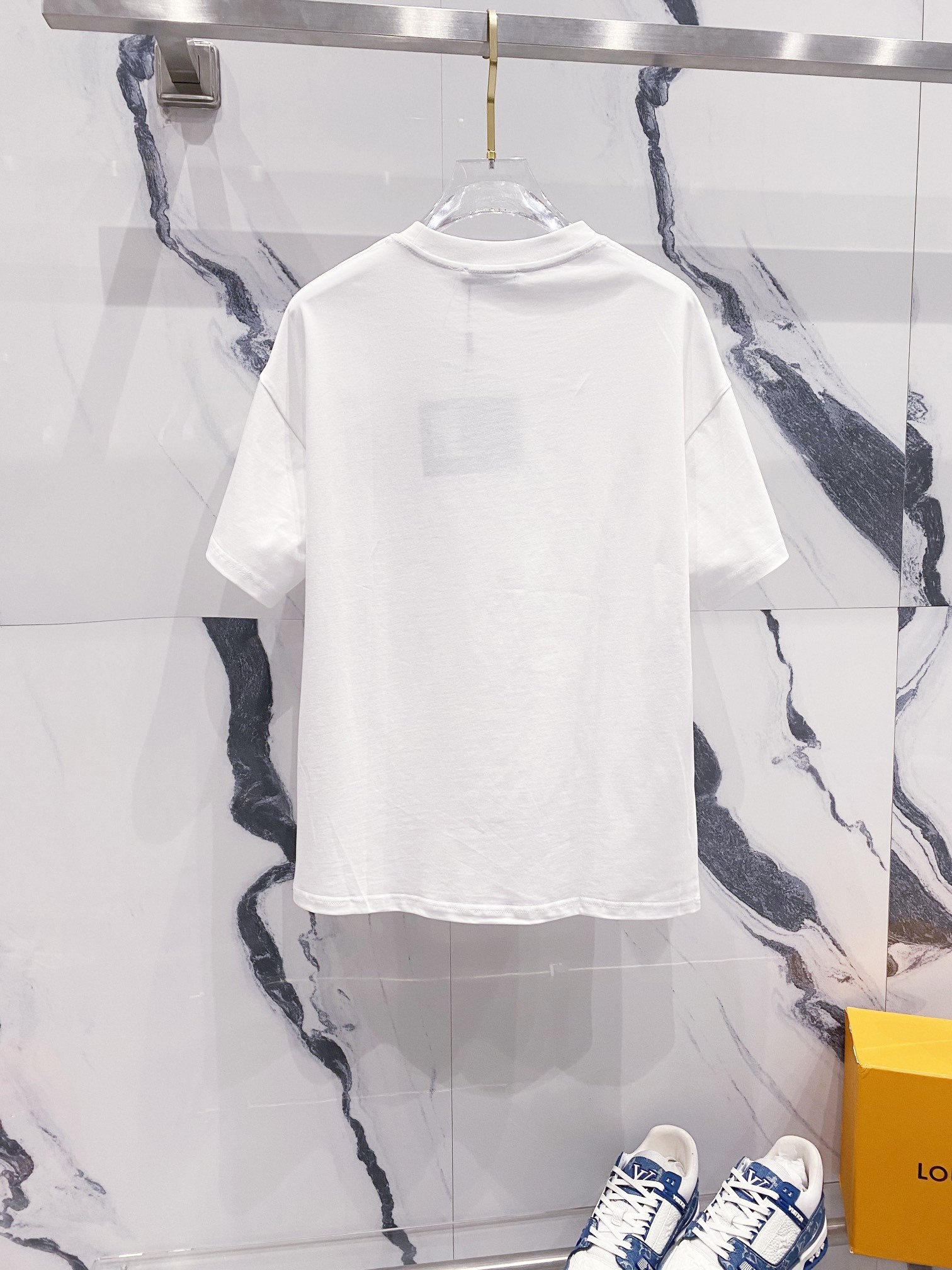 プラダ「Prada」2025SS 260g クラシックロゴ クルーネックTシャツ