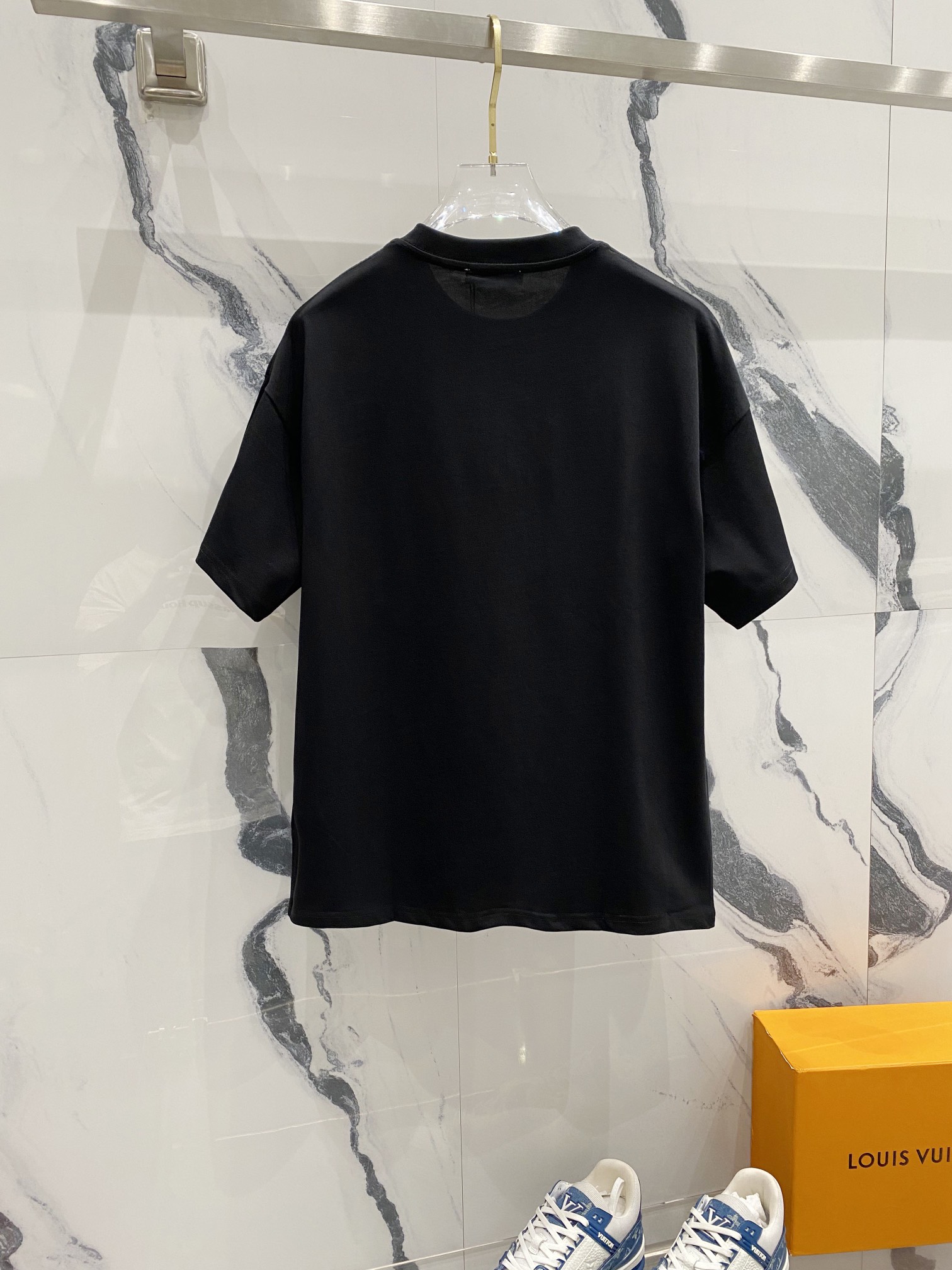 プラダ「Prada」2025SS 260g トライアングルエンブレム Tシャツ