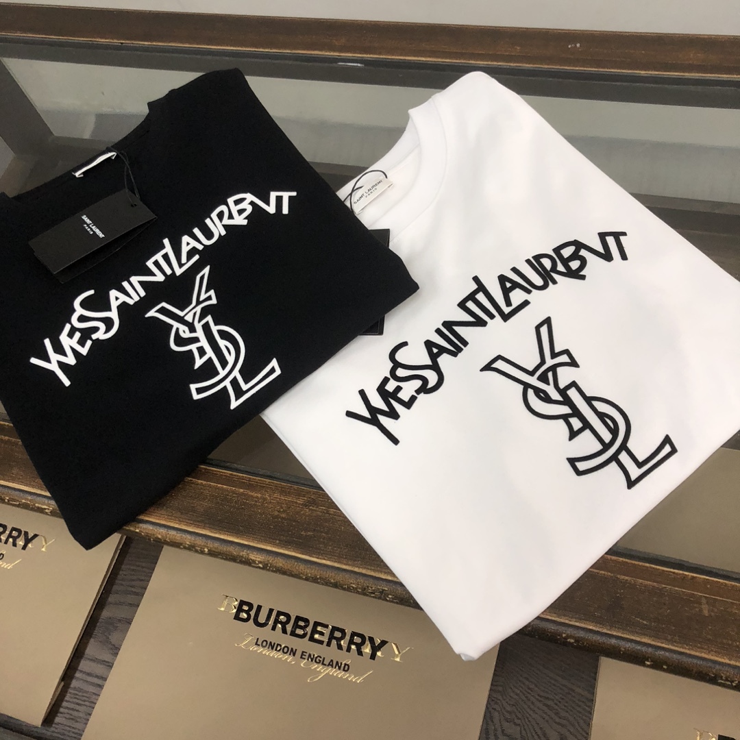 サンローラン「Saint Laurent」サマーコレクション クルーネックTシャツ