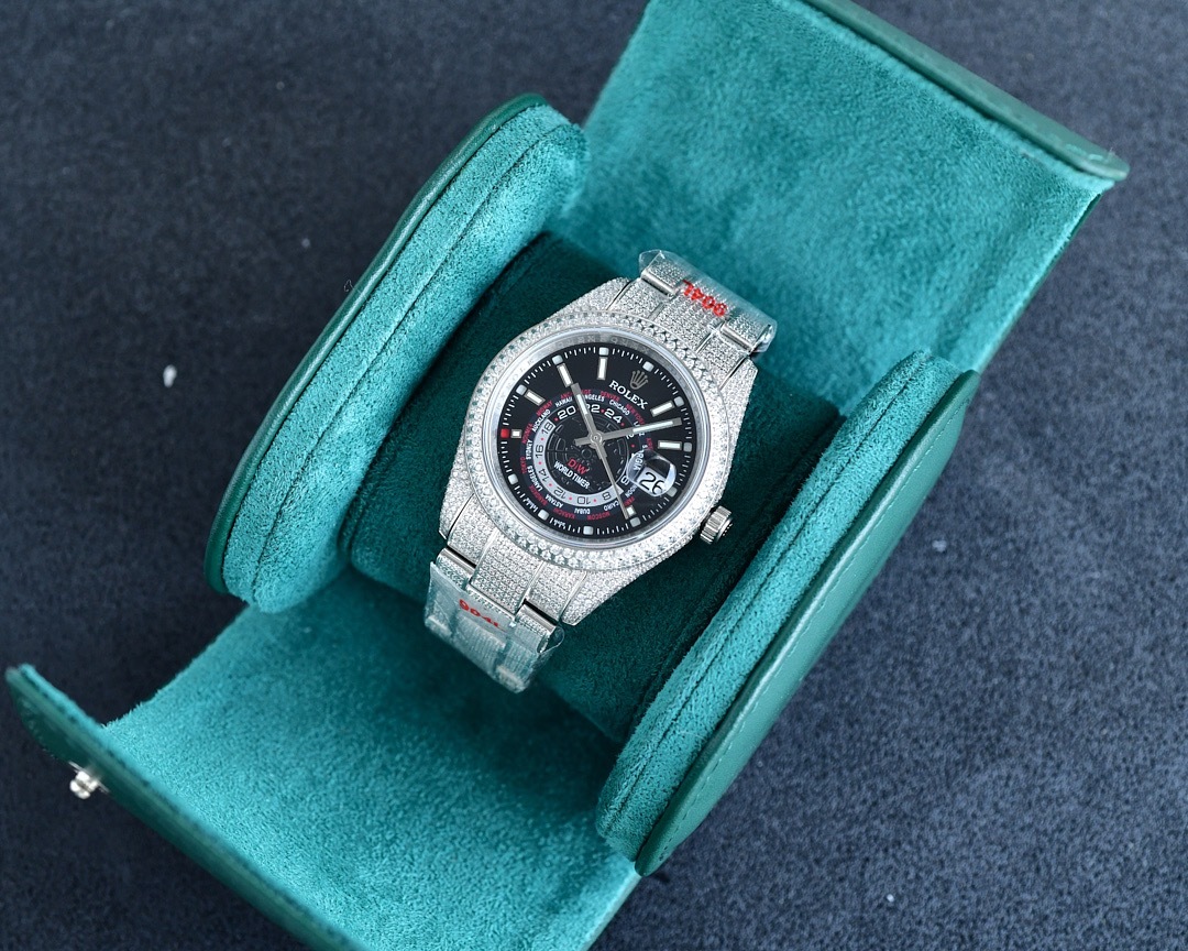 ロレックス「Rolex」‌ デイトナ 126589TBR フルダイヤモンド クロノグラフ腕時計40mm