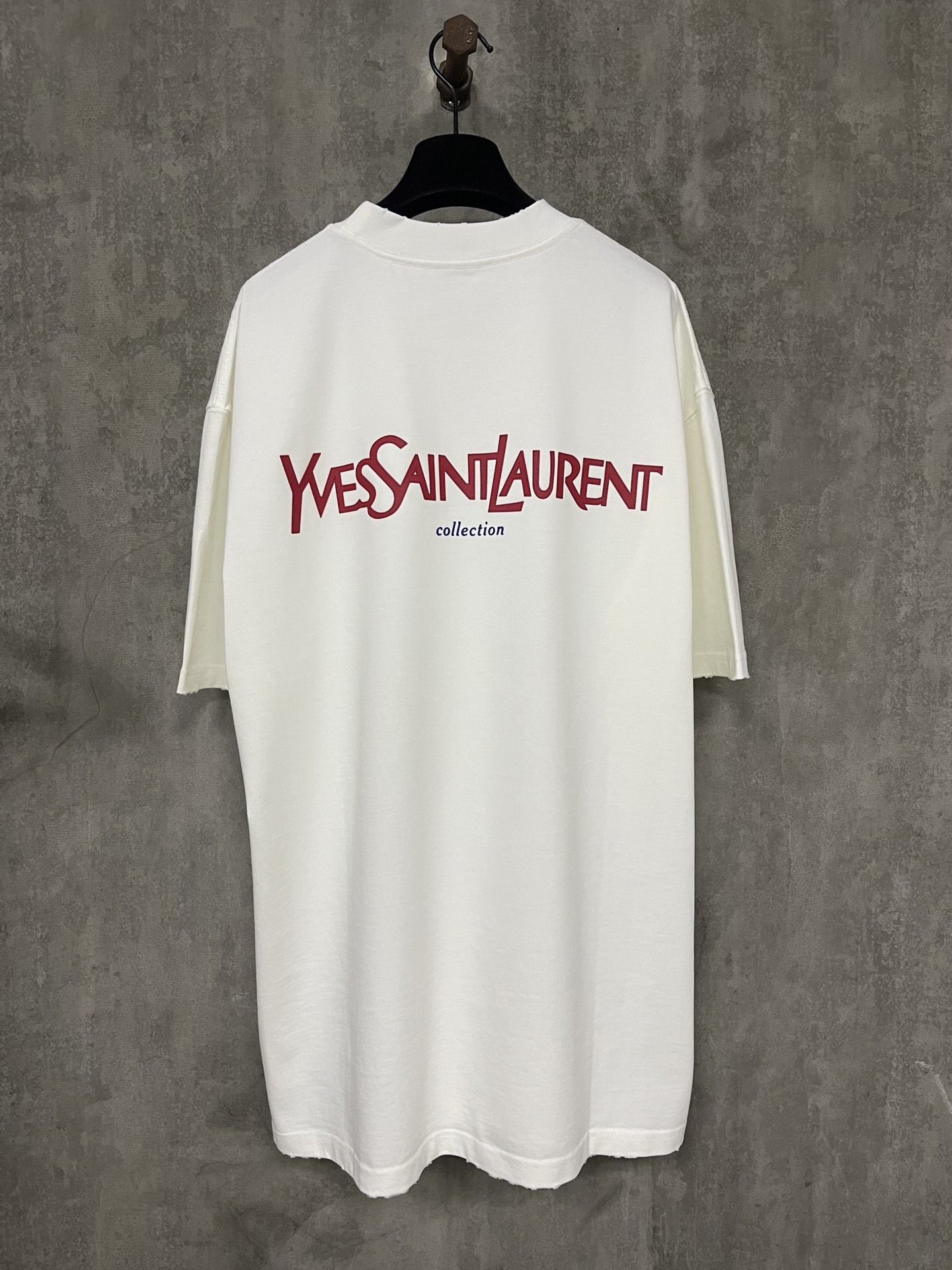 サンローラン「Saint Laurent」25SS クラシックロゴ プリント ヘビーウェイトTシャツ