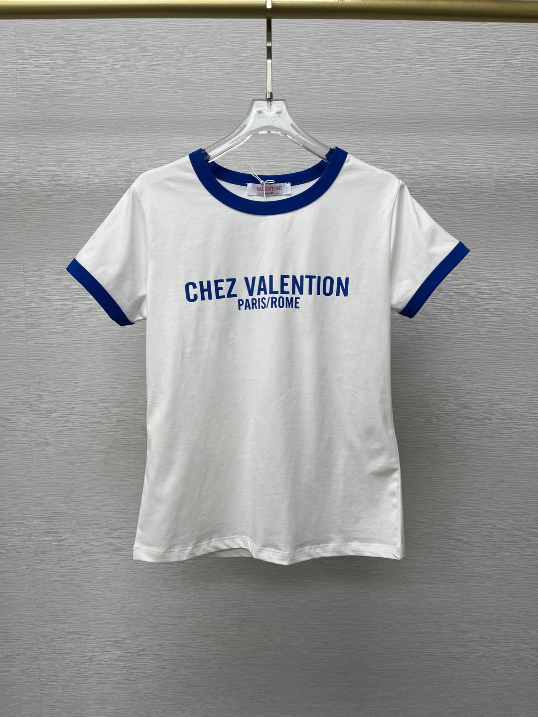 ヴァレンティノ「Valentino」2025新品トップスラウンドネックプリントアルファベットTeeカスタム半袖