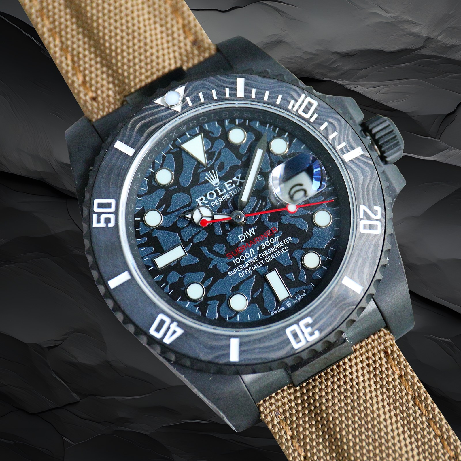 ロレックス「Rolex」‌ ROLEX DIW サブマリーナー PARAKEET カスタムモデル 腕時計40mm