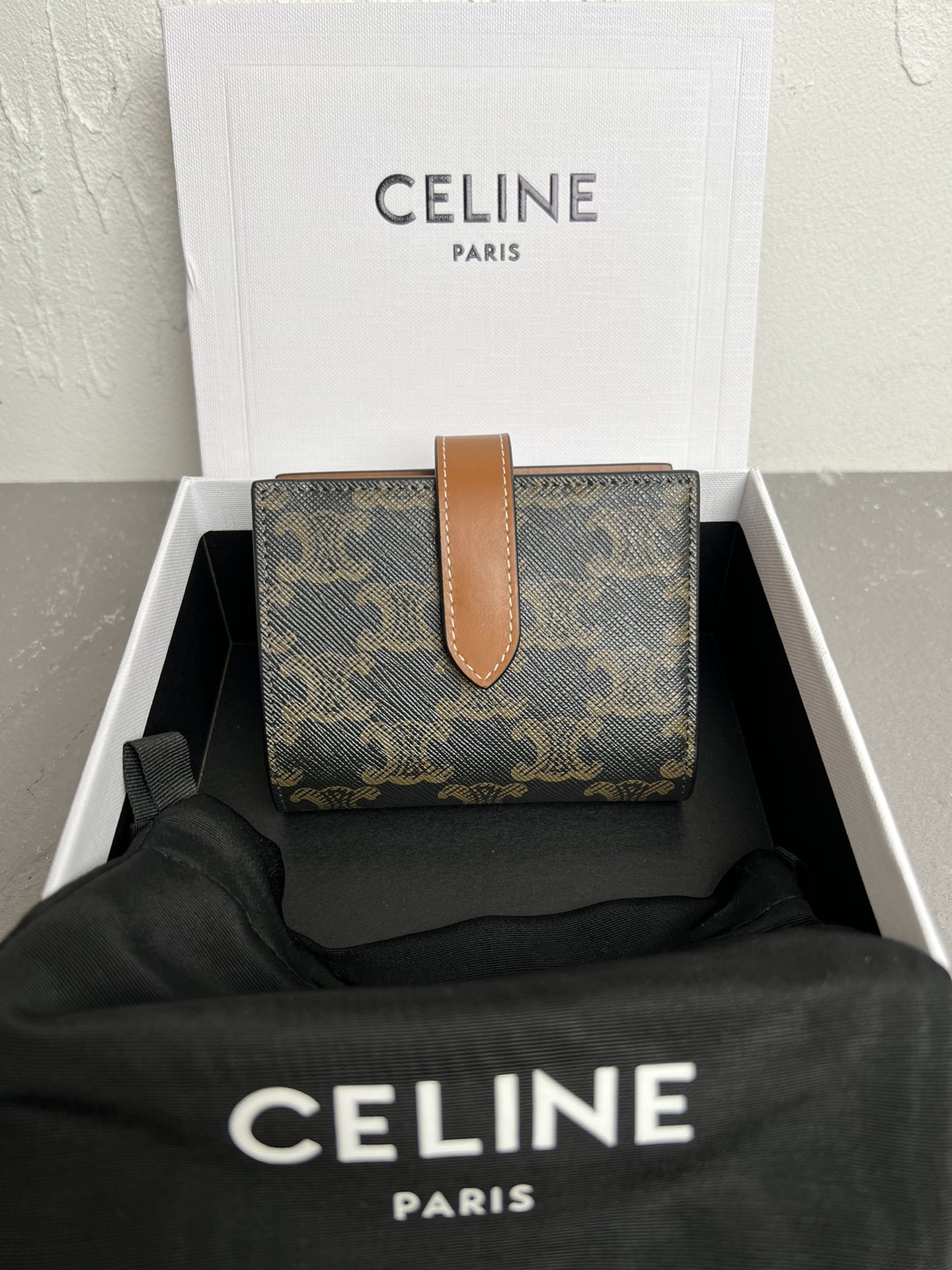 セリーヌ(Celine)ジュエリーポーチ / トリオンフキャンバス＆カーフスキン