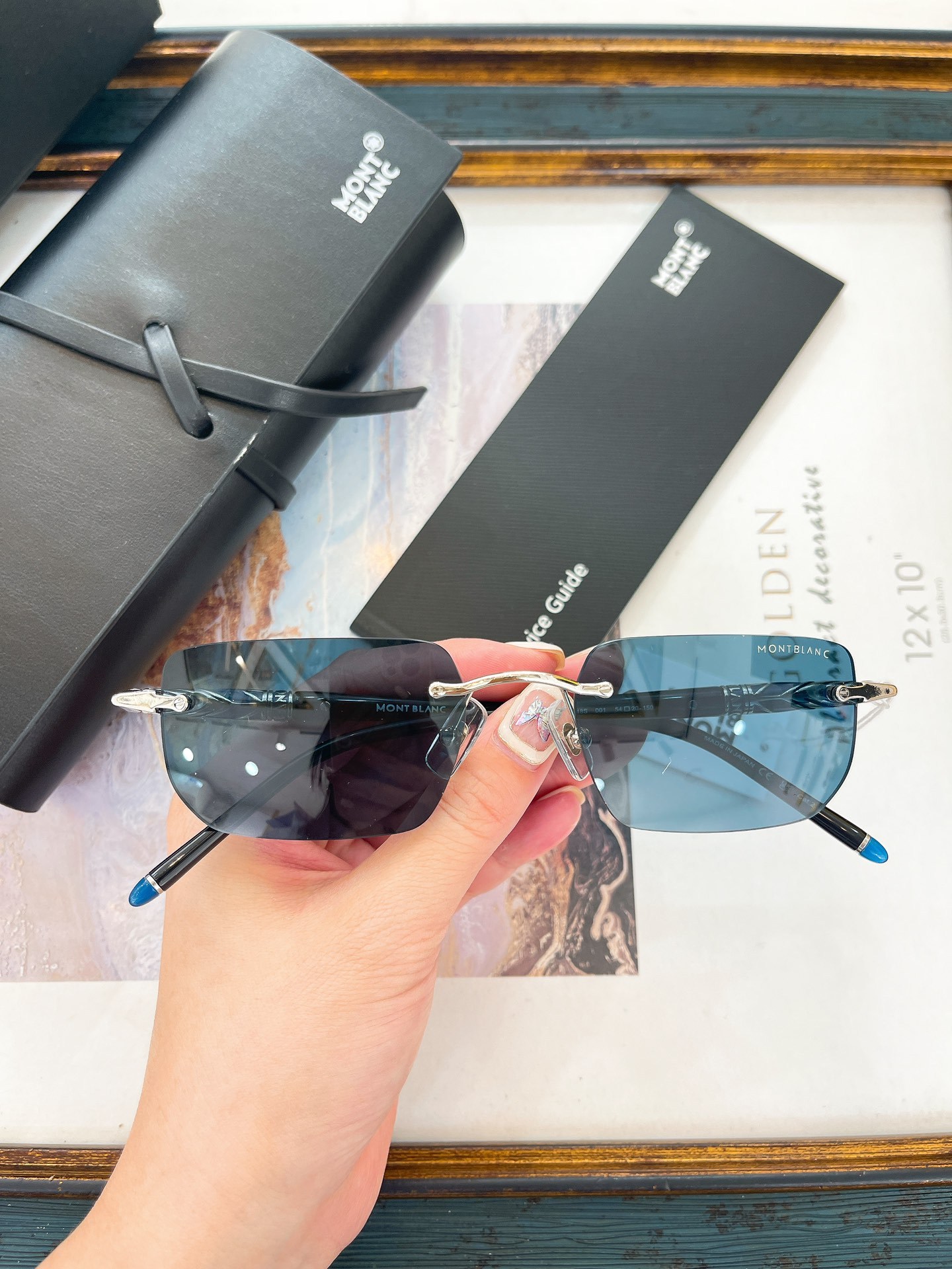 モンブラン「Montblanc」MB658S リムレス サングラス