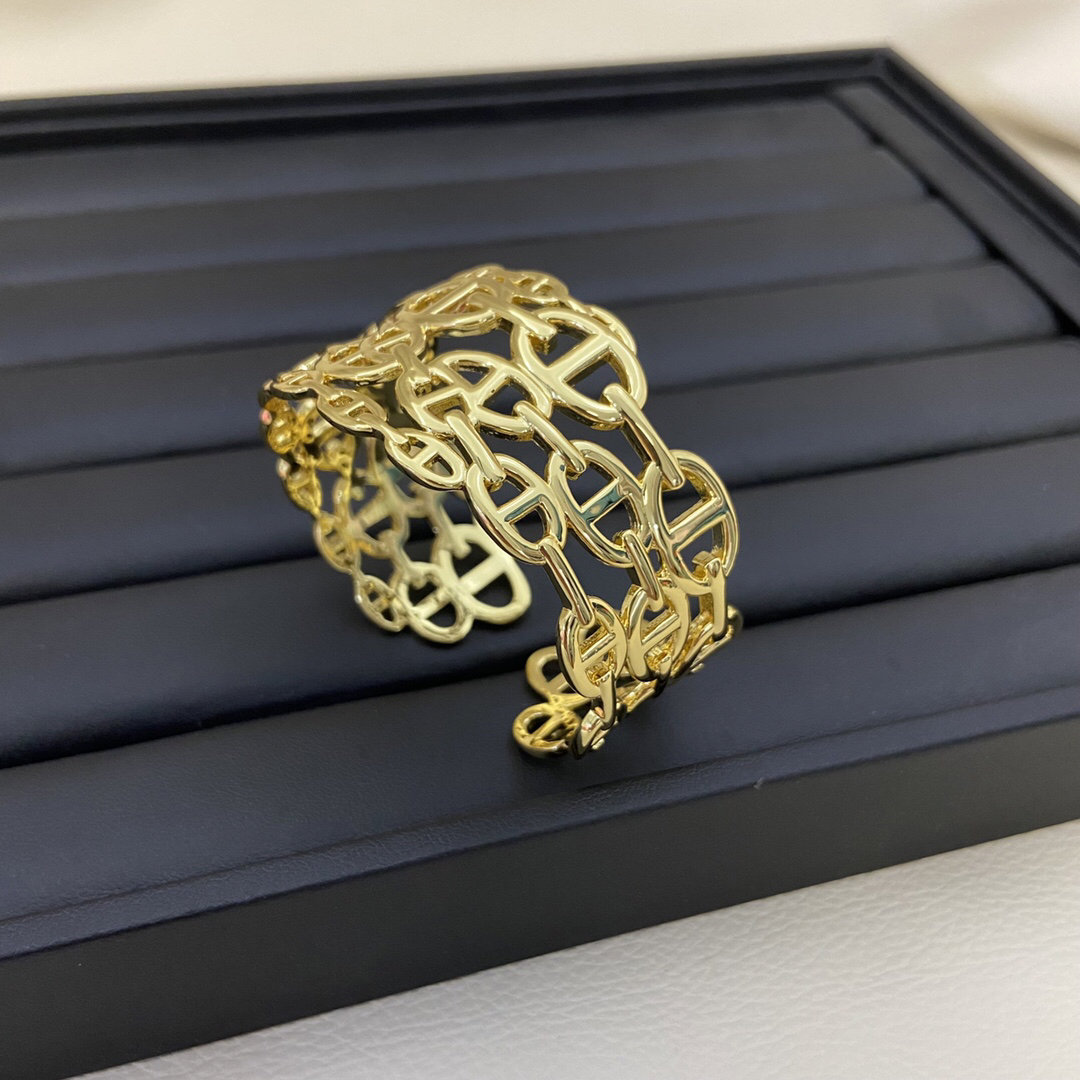 エルメス「Hermès」Chaîne d'Ancre オープンワーク ブレスレット