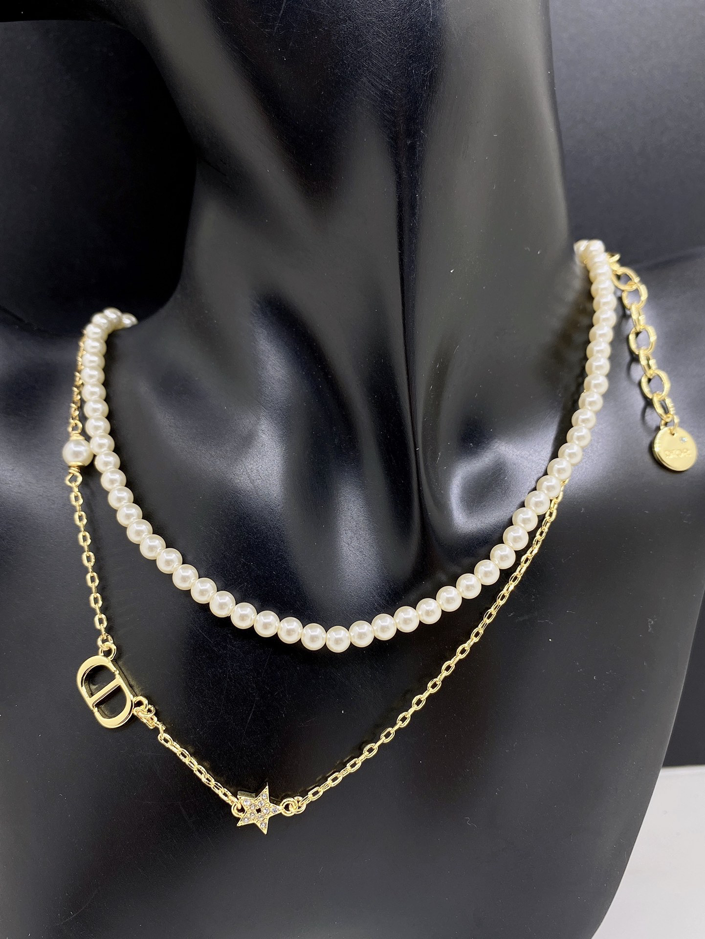 ディオール「Dior」 Pearl Éclat Double ネックレス