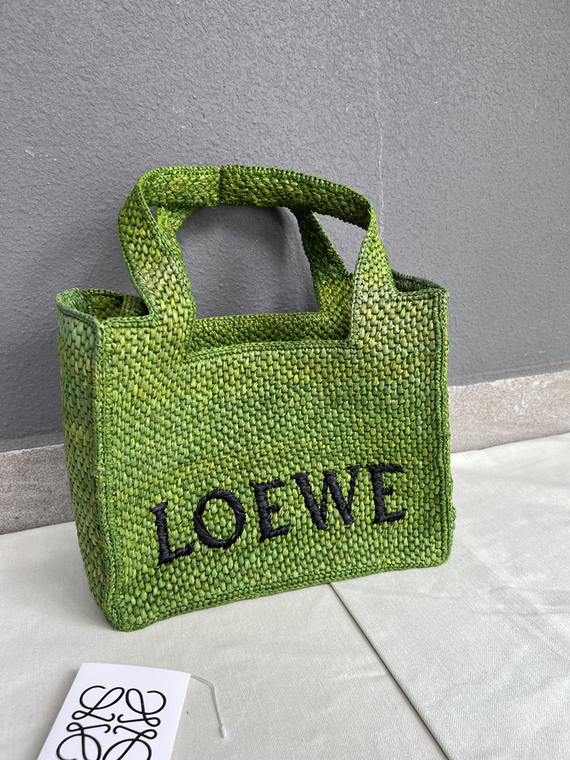 ロエベ「Loewe」Palm Series 手工酒椰纤维トートバッグ