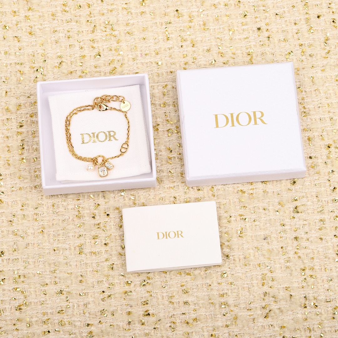 ディオール「Dior」1ビーズ2ダイヤモンドブレスレット