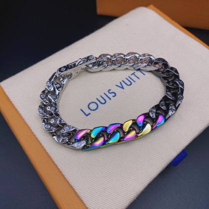 ルイ・ヴィトン「Louis Vuitton」 キューバン チェーン ネックレス
