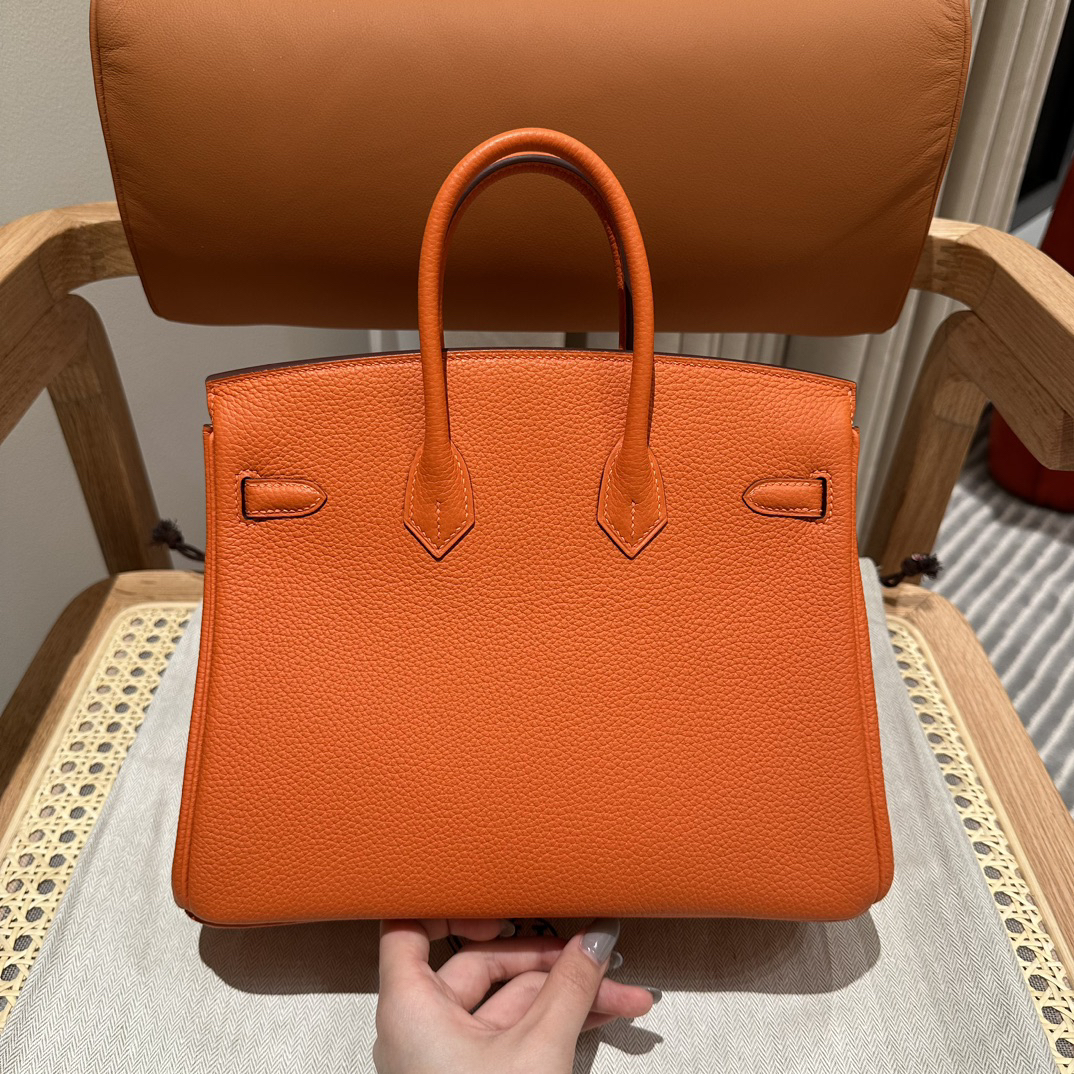 エルメス(Hermès)Birkinバッグ25mm トゴ Togoレディースバッグ オレンジ