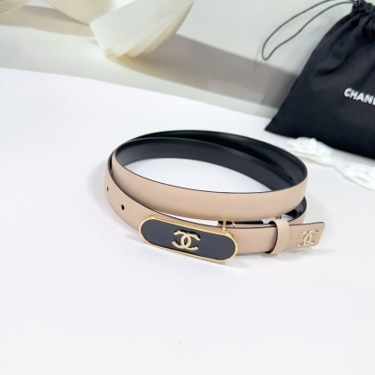 シャネル「Chanel」ダブルC レザーベルト ベルト100CM