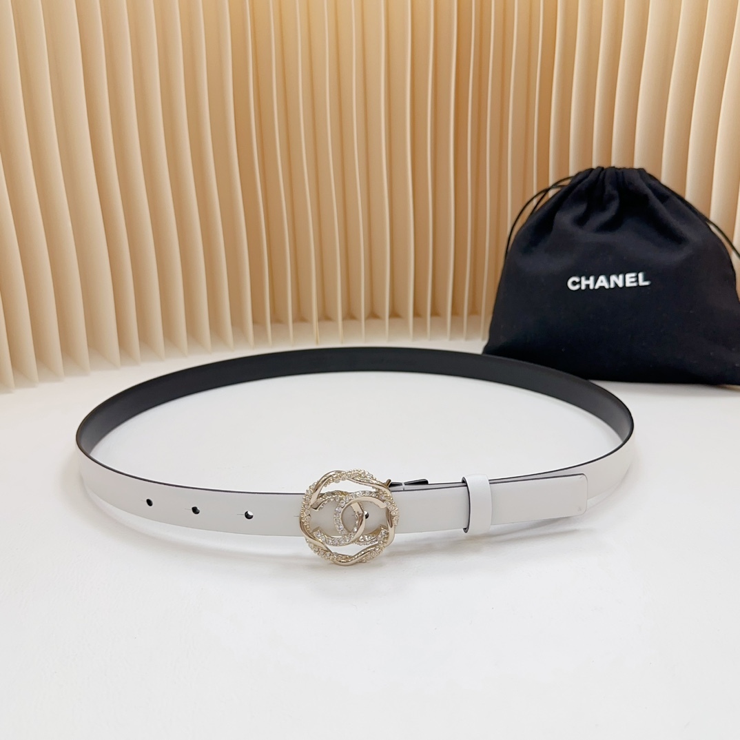 シャネル「Chanel」ダブルC ダイヤモンドリング ベルト ベルト100CM