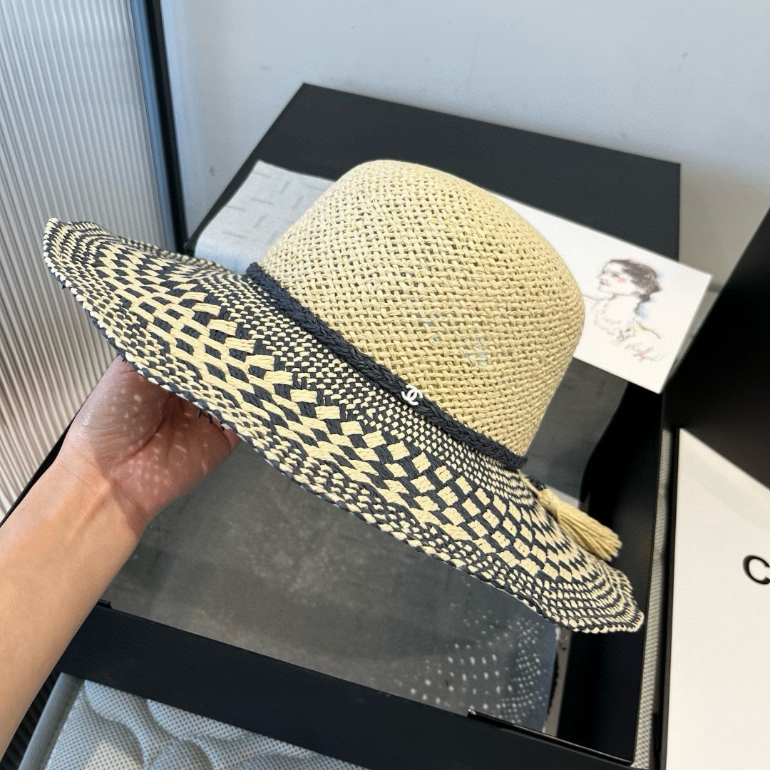 シャネル「Chanel」ボヘミアン ラフィアサンハット