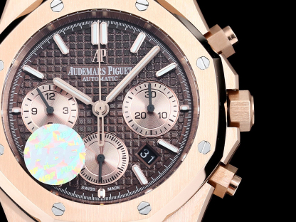 オーデマ ピゲ「Audemars Piguet」 Royal Oak ローズゴールド コーヒーダイアル 腕時計41cm
