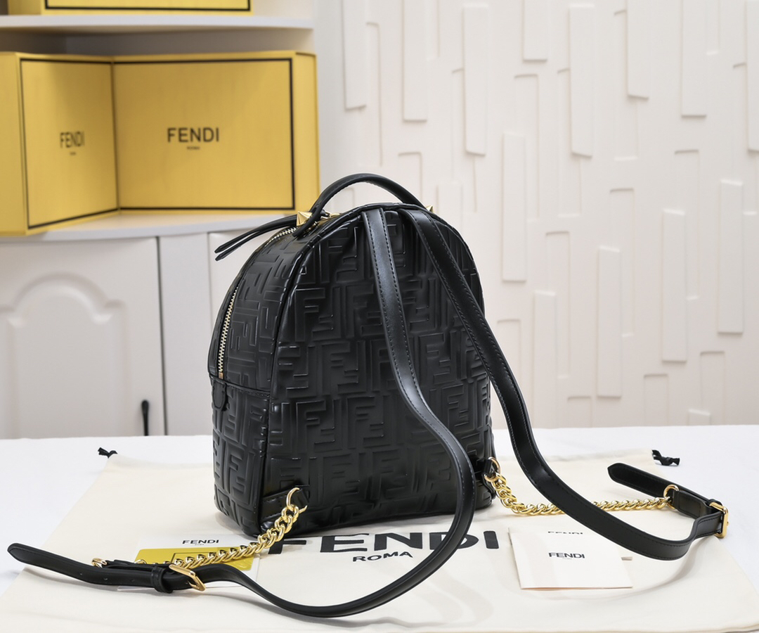 フェンディ「Fendi」プレッサ ミニ FFモノグラム バックパック