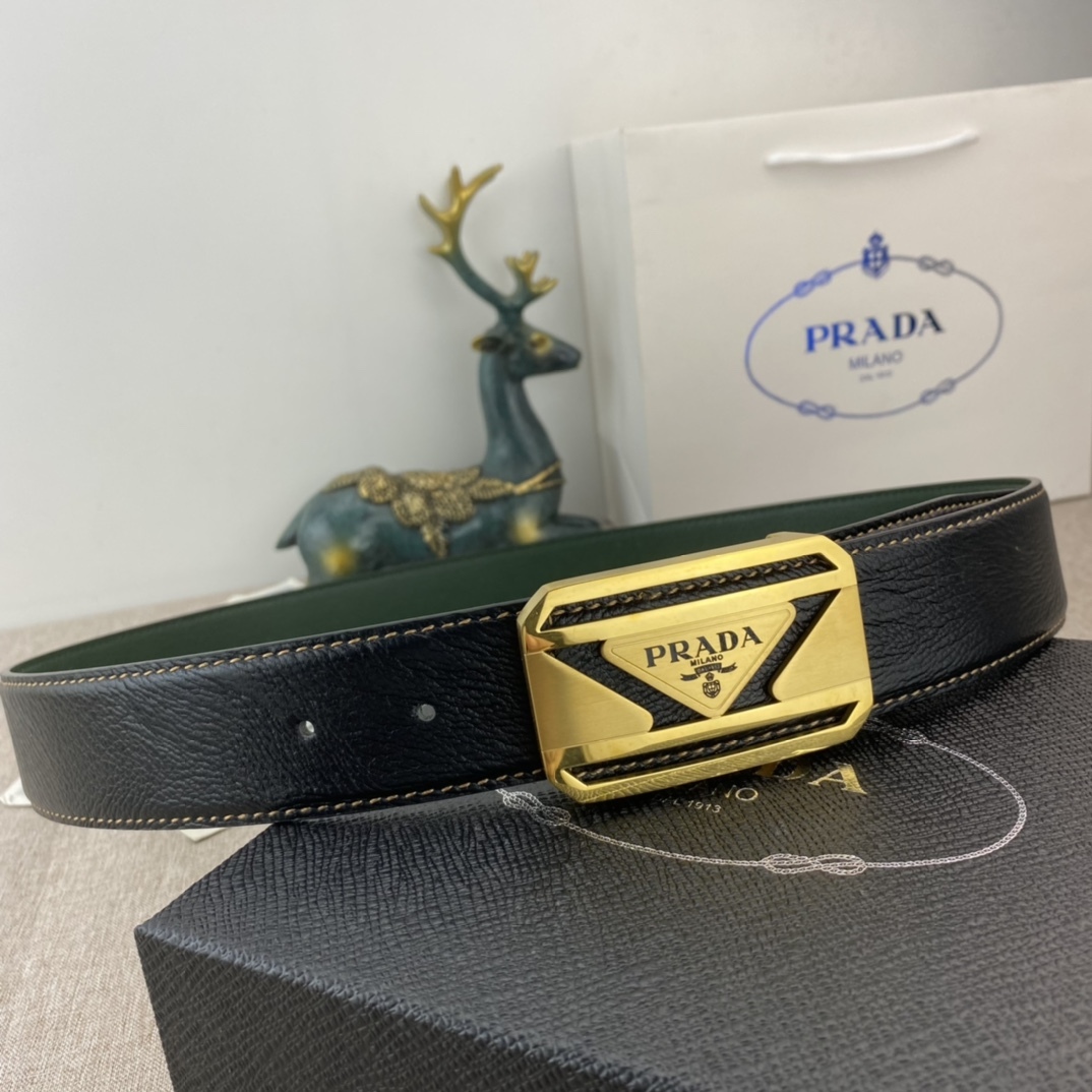 プラダ「Prada」スペシャルレザー ベルトコレクション100CM