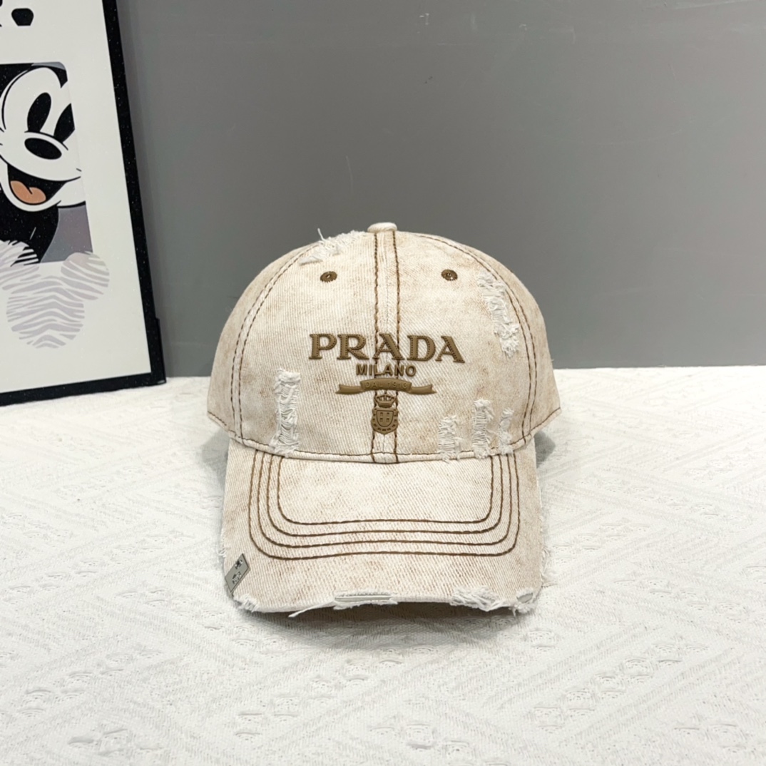 プラダ「Prada」Re-Nylon Baseball Cap