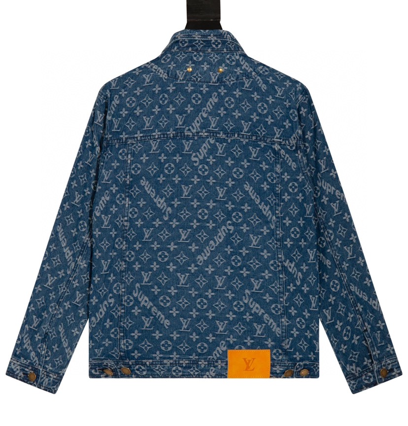 ルイ・ヴィトン「Louis Vuitton」× SUPREME フルプリント ジャカード デニム ジャケット-ISETAN PRESTIGE CURATED