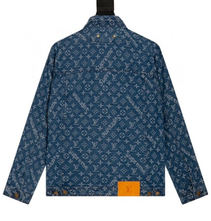 ルイ・ヴィトン「Louis Vuitton」× SUPREME フルプリント ジャカード デニム ジャケット-ISETAN PRESTIGE CURATED