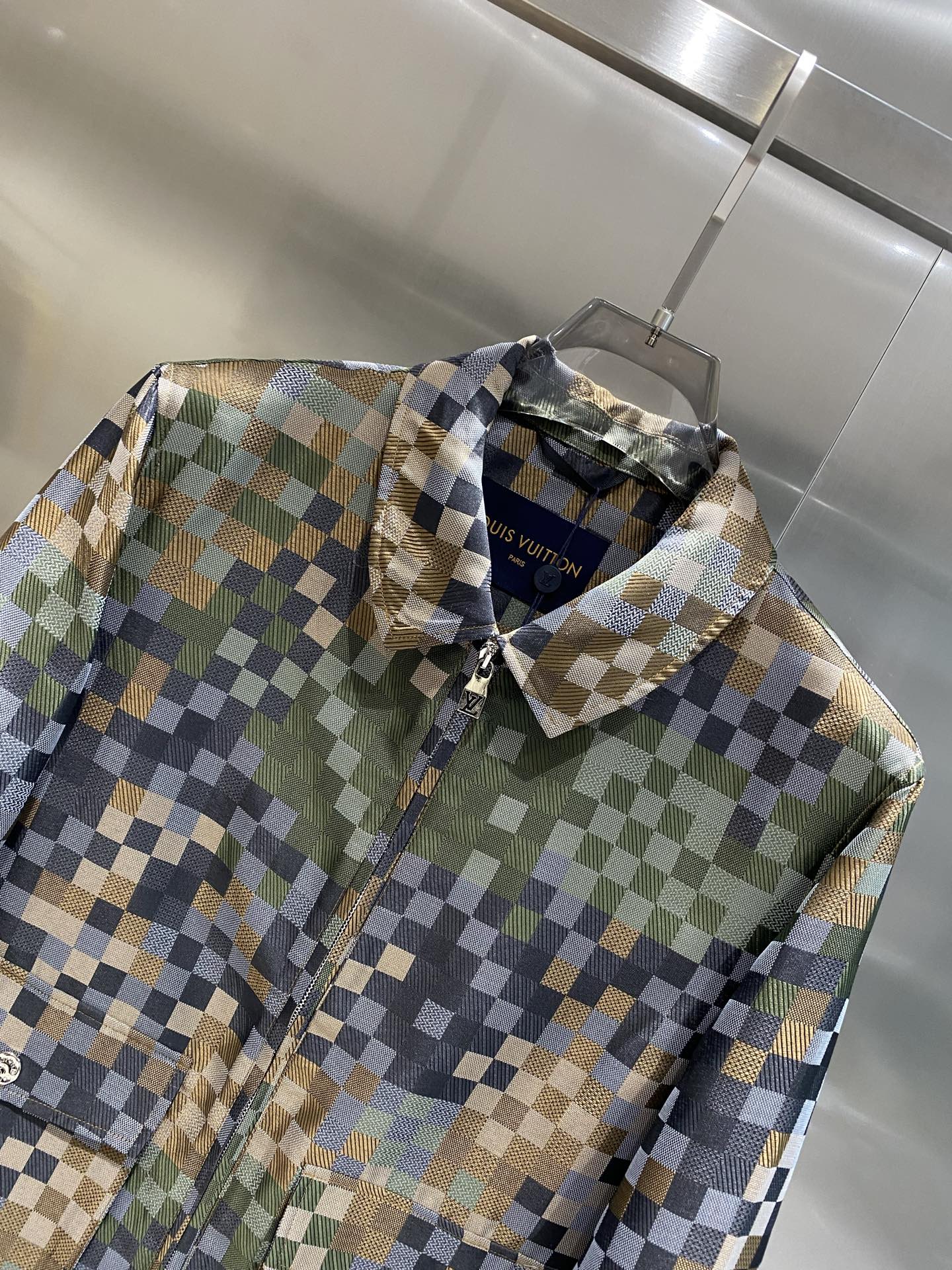 ルイ・ヴィトン「Louis Vuitton」 2025 春夏 カラー ブロック チェック ジャケット