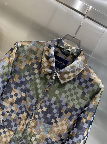 ルイ・ヴィトン「Louis Vuitton」 2025 春夏 カラー ブロック チェック ジャケット