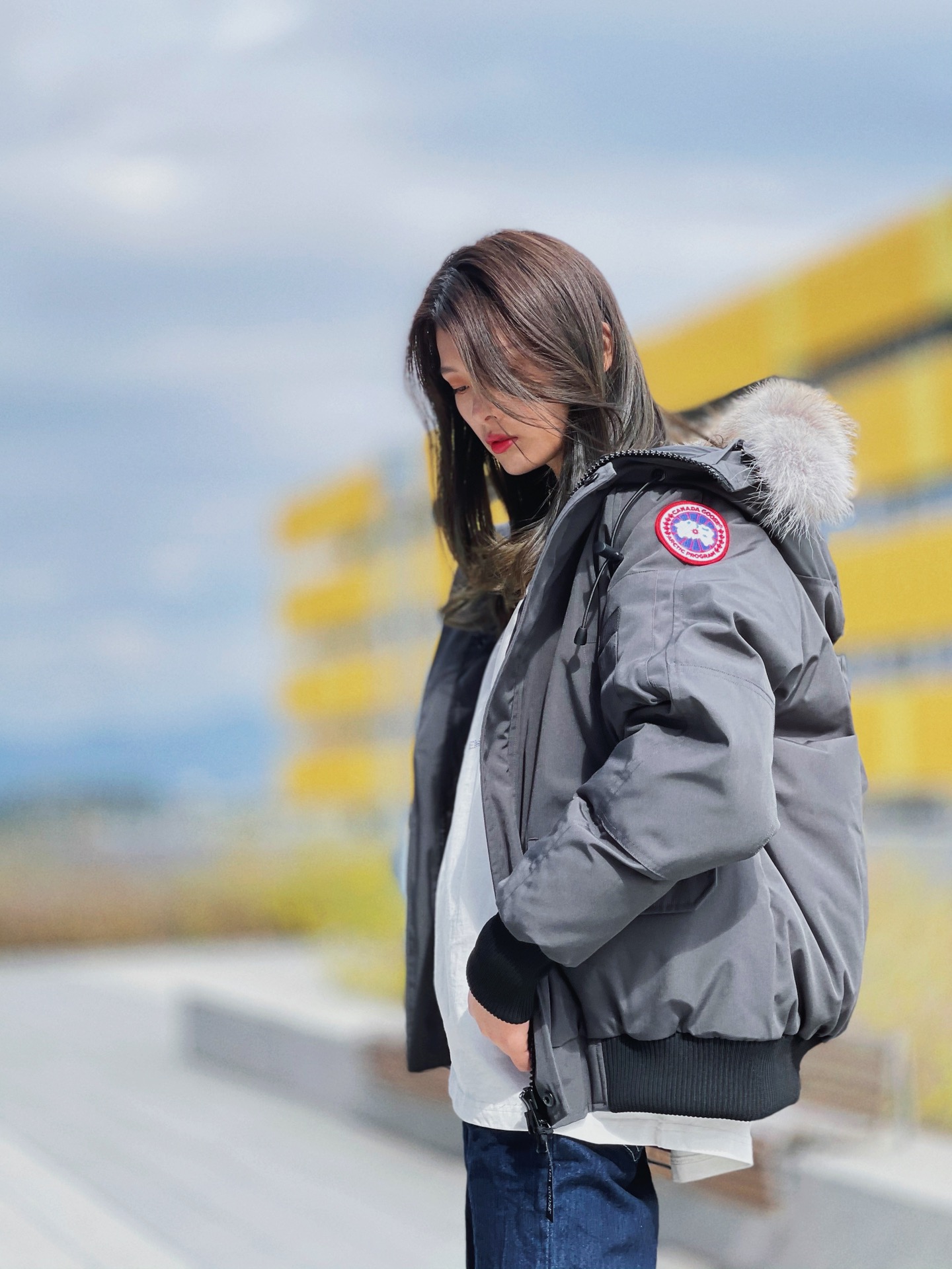 カナダグース「Canada Goose」フライトジャケット ダウンコート