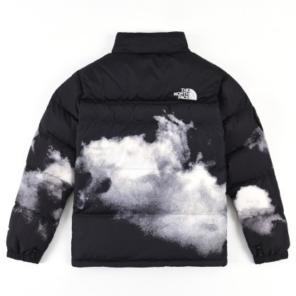 ザ・ノースフェイス「The North Face」1992 バッジ＆クラウドプリント ダウンジャケット