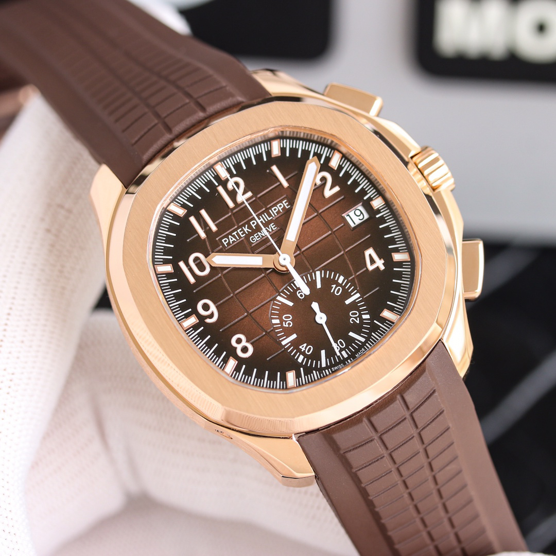 パテック フィリップ「Patek Philippe」メンズ マルチファンクション メカニカルウォッチ アクアノート 5968A-001 42MM