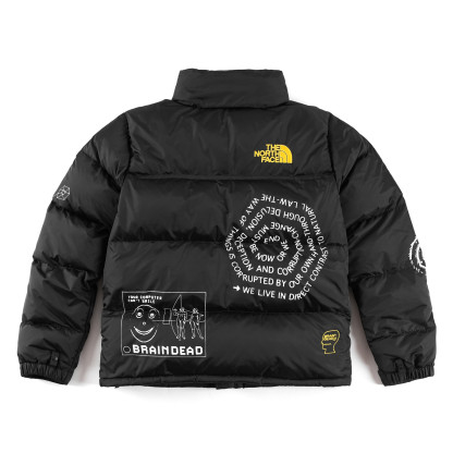「コラボモデル」The North Face × Brain Dead コラボ グラフィック Nuptse ダウンジャケット