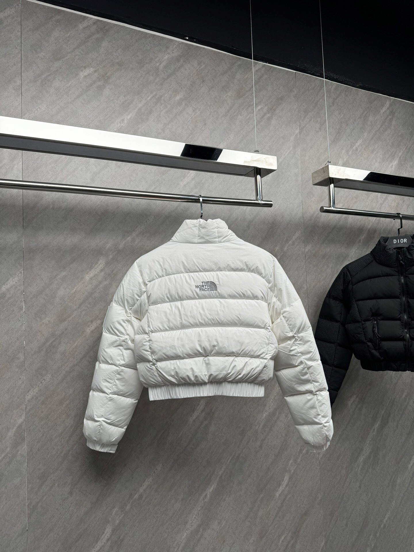 ザ・ノースフェイス「The North Face」アメリカンスタイル ショート パッチワーク ダウンジャケット