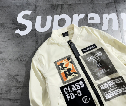 バレンシアガ「Balenciaga」‌パッチワークシリーズジャケット