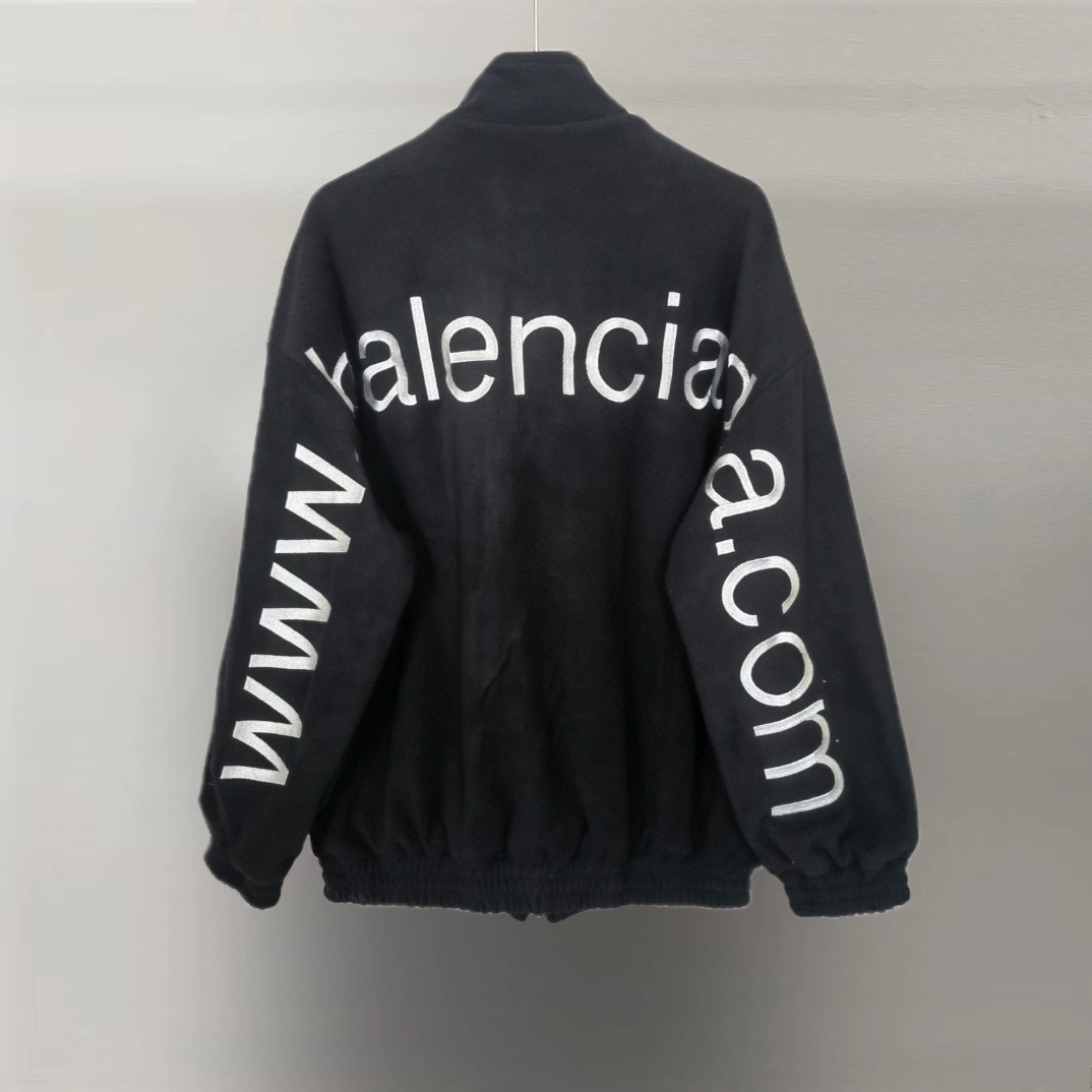 バレンシアガ「Balenciaga」‌2025年秋冬新作 URLエンブロイダリー ロゴジャケット