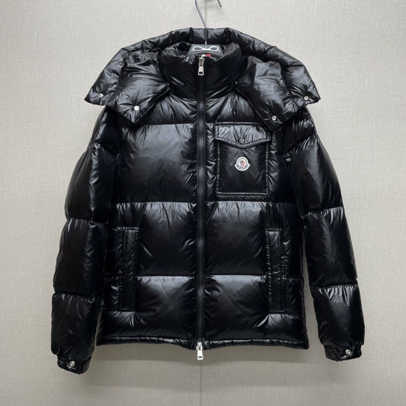 モンクレール「Moncler」 トリカラーテープ マヤ フード付きダウンジャケット